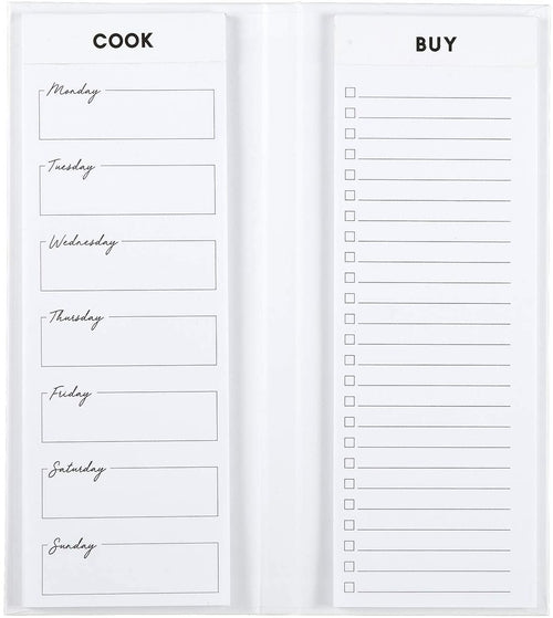 Live Organically Weekly Meal Planner | Hardbound | White and Rose Gold