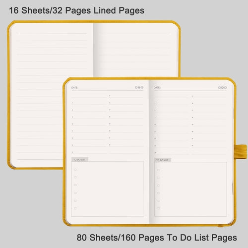 To Do List Notepad, 6.6x3.8" Daily Planner, Hourly Appointment Book,